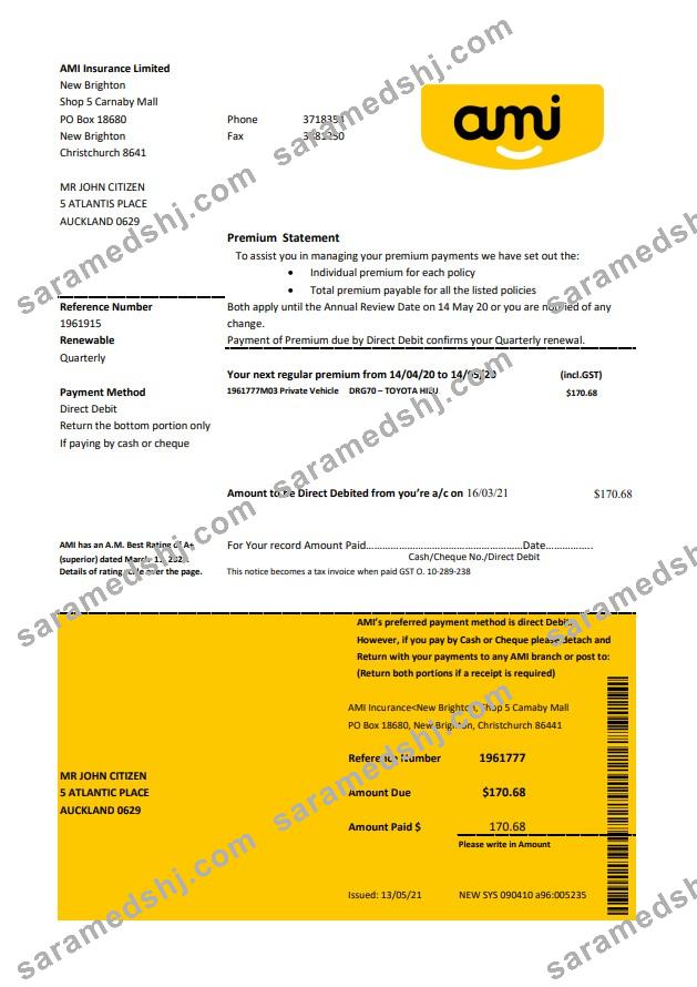 New Zealand Ami Insurance Limited